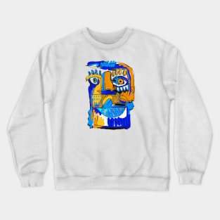 crazy faces Crewneck Sweatshirt